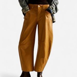 We The Free Mustard High-Waisted Pants